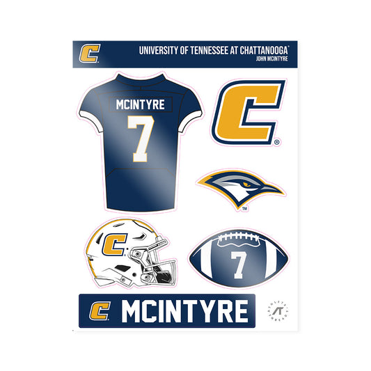 UTC - NCAA Football : John McIntyre - Sticker Sheet-0