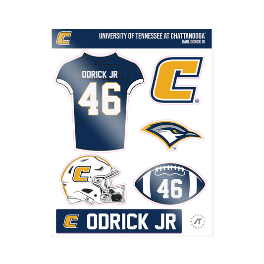 UTC - NCAA Football : Karl Odrick Jr - Sticker Sheet-0