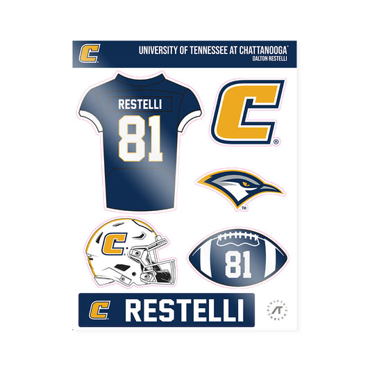 UTC - NCAA Football : Dalton Restelli - Sticker Sheet-0