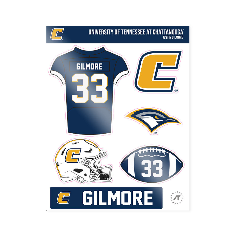 UTC - NCAA Football : Jestin Gilmore - Sticker Sheet-0