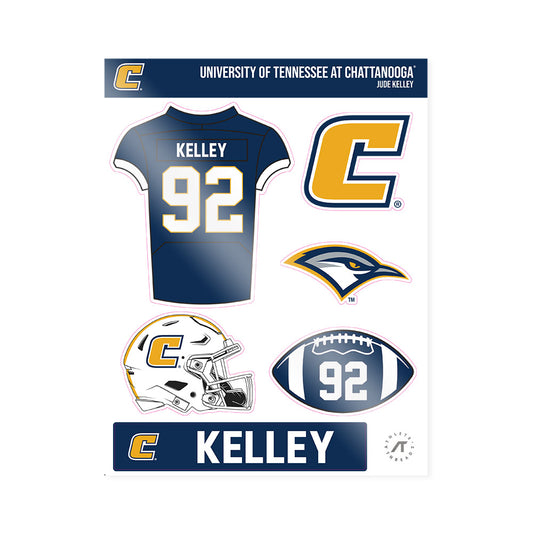 UTC - NCAA Football : Jude Kelley - Sticker Sheet-0