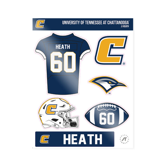 UTC - NCAA Football : JJ Heath - Sticker Sheet-0