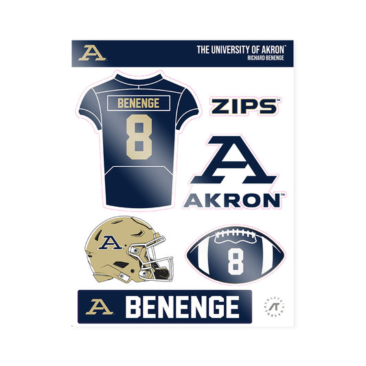 Akron - NCAA Football : Richard Benenge - Sticker Sheet-0