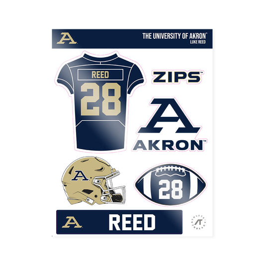 Akron - NCAA Football : Luke Reed - Sticker Sheet-0