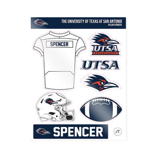 UTSA - NCAA Football : Dylan Spencer - Sticker Sheet-0