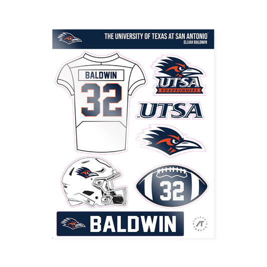 UTSA - NCAA Football : Elijah Baldwin - Sticker Sheet-0