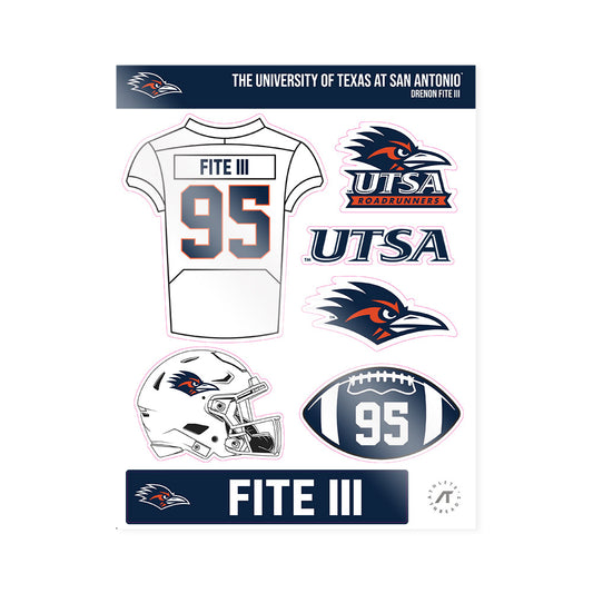 UTSA - NCAA Football : Drenon Fite III - Sticker Sheet-0