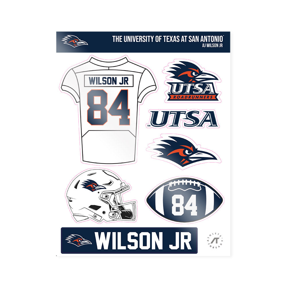UTSA - NCAA Football : AJ Wilson Jr - Sticker Sheet-0