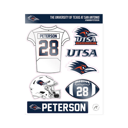 UTSA - NCAA Football : A'Marion Peterson - Sticker Sheet-0