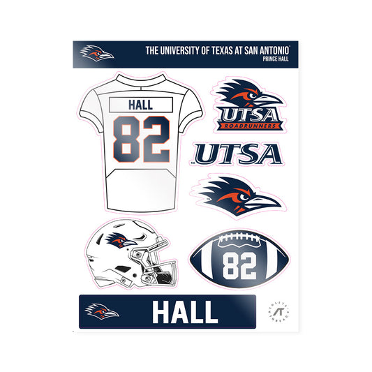 UTSA - NCAA Football : Prince Hall - Sticker Sheet-0