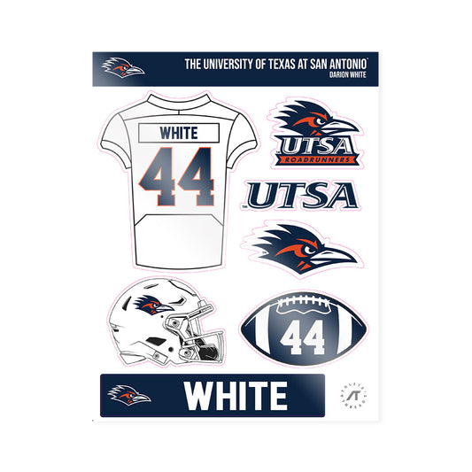 UTSA - NCAA Football : Darion White - Sticker Sheet-0