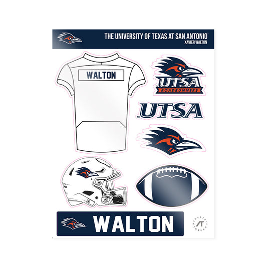 UTSA - NCAA Football : Xavier Walton - Sticker Sheet-0