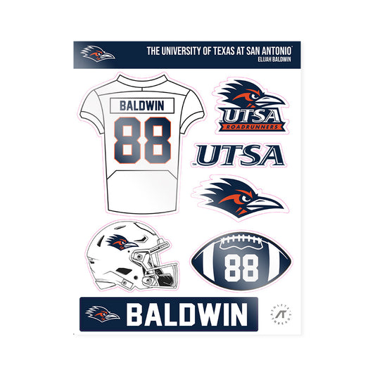 UTSA - NCAA Football : Elijah Baldwin - Sticker Sheet-0