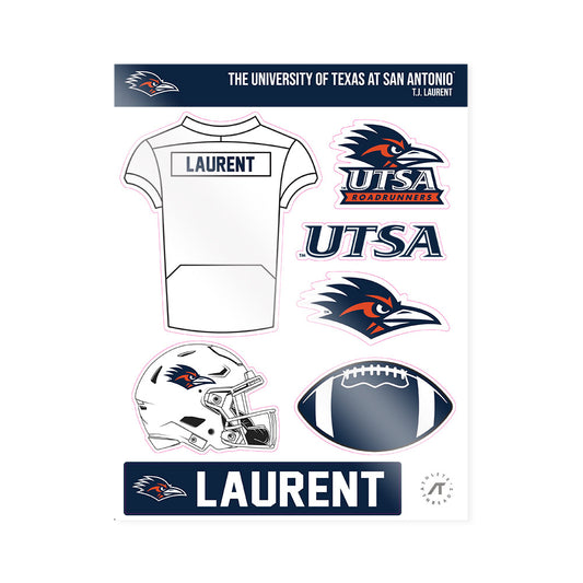UTSA - NCAA Football : T.J. Laurent - Sticker Sheet-0