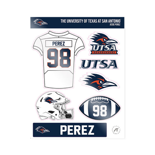 UTSA - NCAA Football : Jesse Perez - Sticker Sheet-0