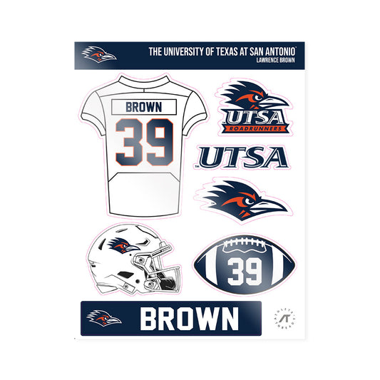 UTSA - NCAA Football : Lawrence Brown - Sticker Sheet-0