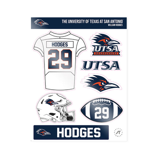UTSA - NCAA Football : William Hodges - Sticker Sheet-0