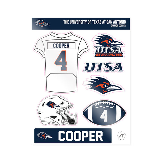 UTSA - NCAA Football : Camron Cooper - Sticker Sheet-0