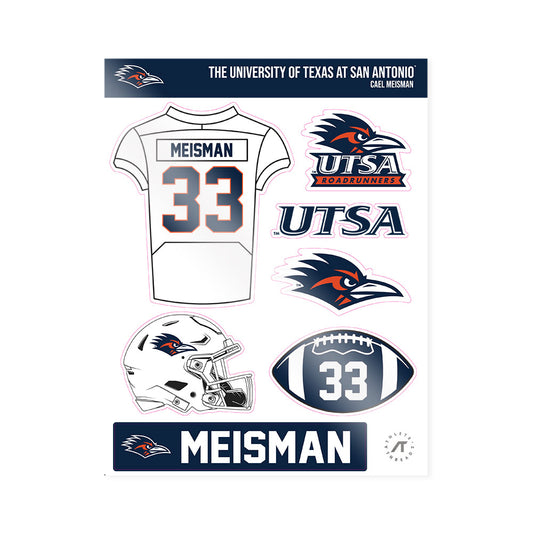 UTSA - NCAA Football : Cael Meisman - Sticker Sheet-0