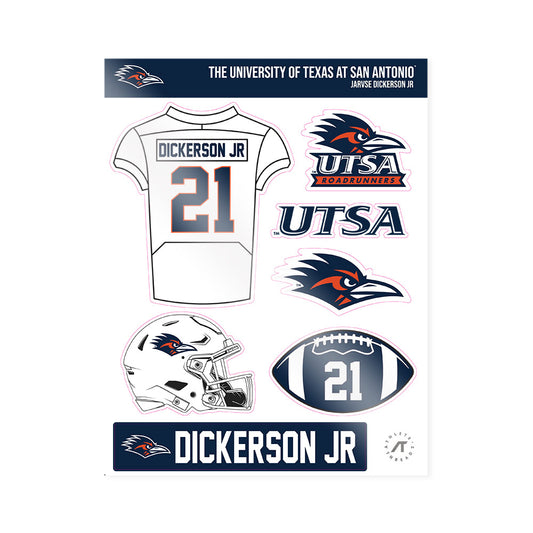 UTSA - NCAA Football : Jarvse Dickerson Jr - Sticker Sheet-0