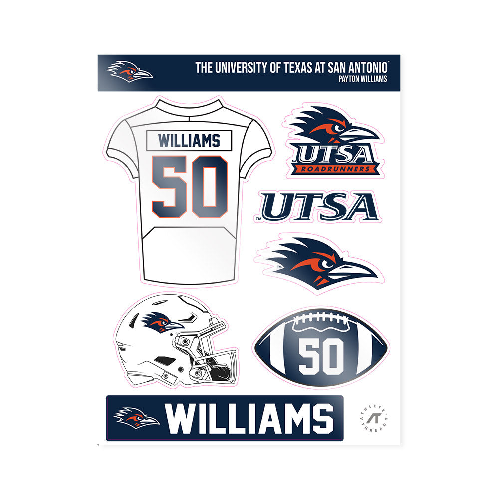 UTSA - NCAA Football : Payton Williams - Sticker Sheet-0