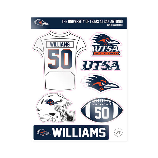UTSA - NCAA Football : Payton Williams - Sticker Sheet-0