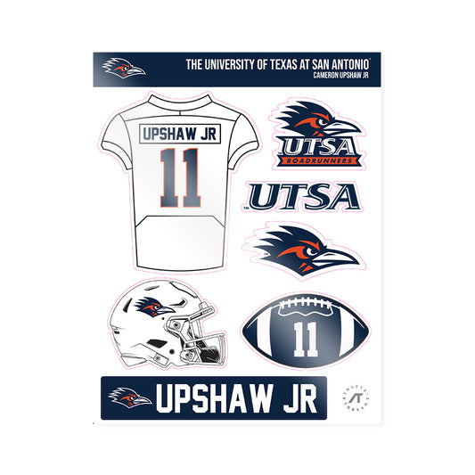 UTSA - NCAA Football : Cameron Upshaw Jr - Sticker Sheet-0