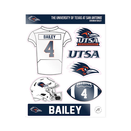 UTSA - NCAA Football : Jeremiah Bailey - Sticker Sheet-0