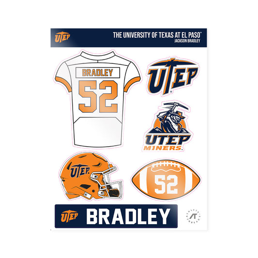 UTEP - NCAA Football : Jackson Bradley - Sticker Sheet-0