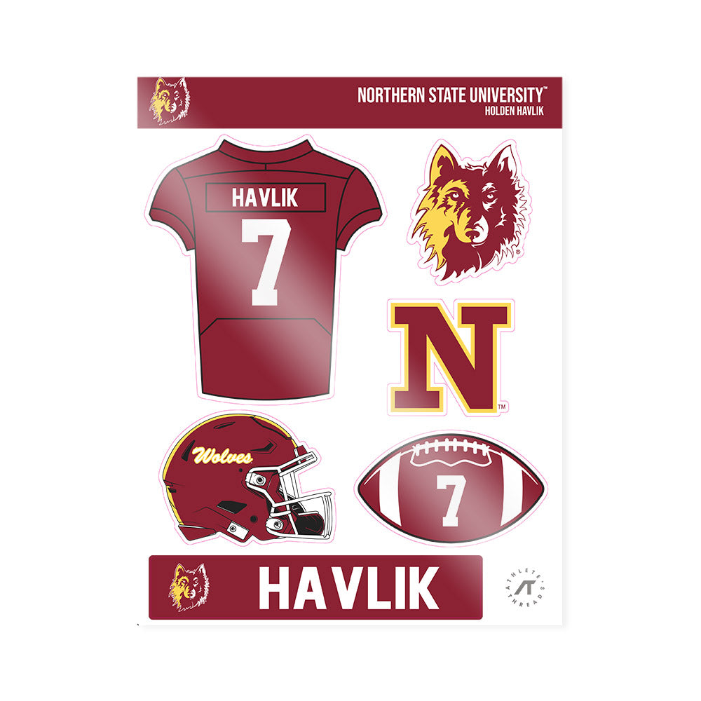 NSU - NCAA Football : Holden Havlik - Sticker Sheet-0