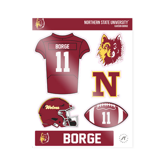 NSU - NCAA Football : Karson Borge - Sticker Sheet-0