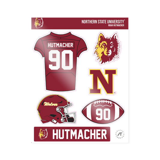 NSU - NCAA Football : Noah Hutmacher - Sticker Sheet-0