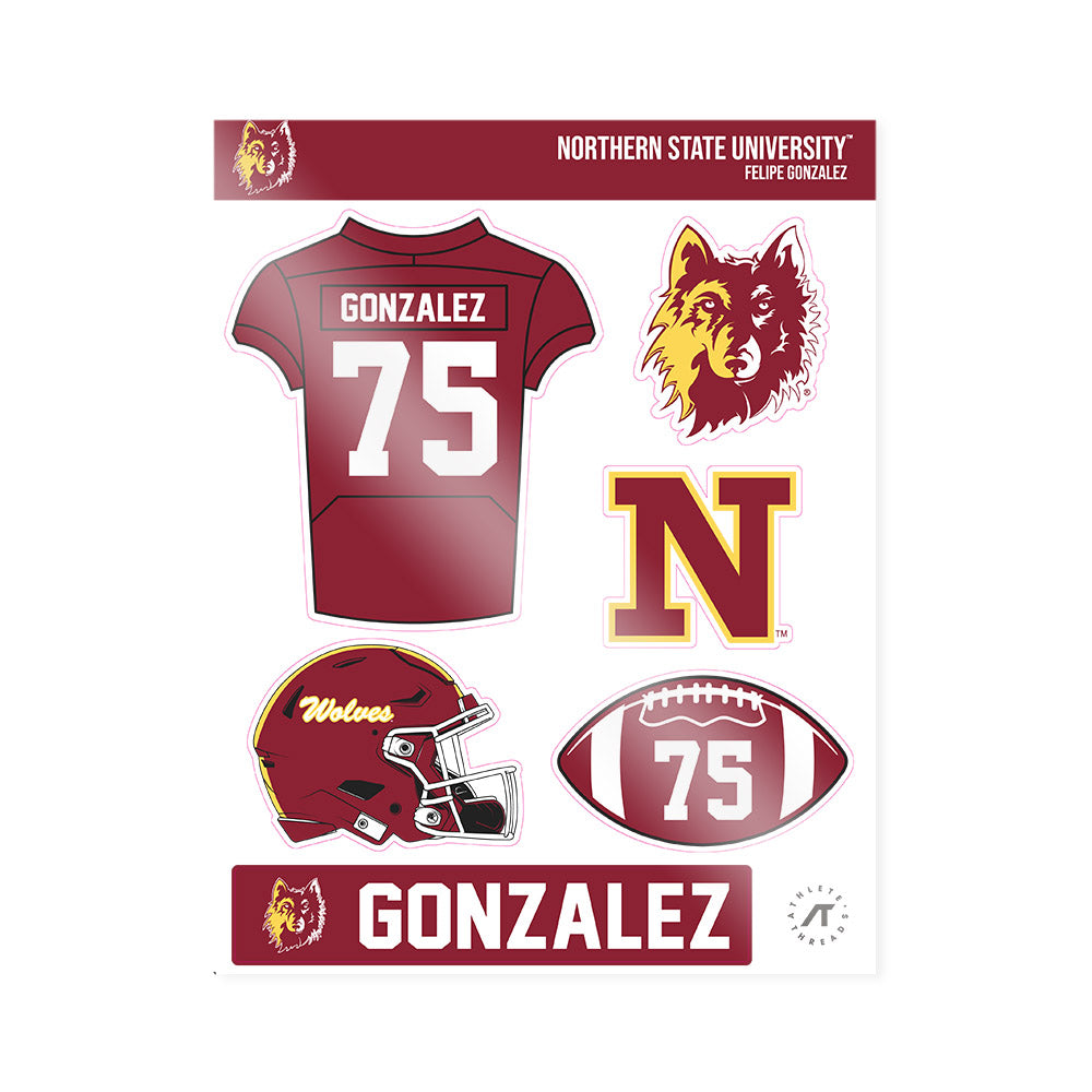 NSU - NCAA Football : Felipe Gonzalez - Sticker Sheet-0