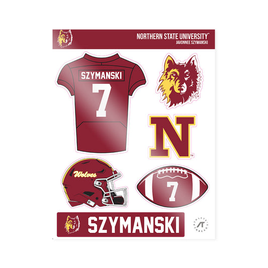 NSU - NCAA Football : Javonnee Szymanski - Sticker Sheet-0