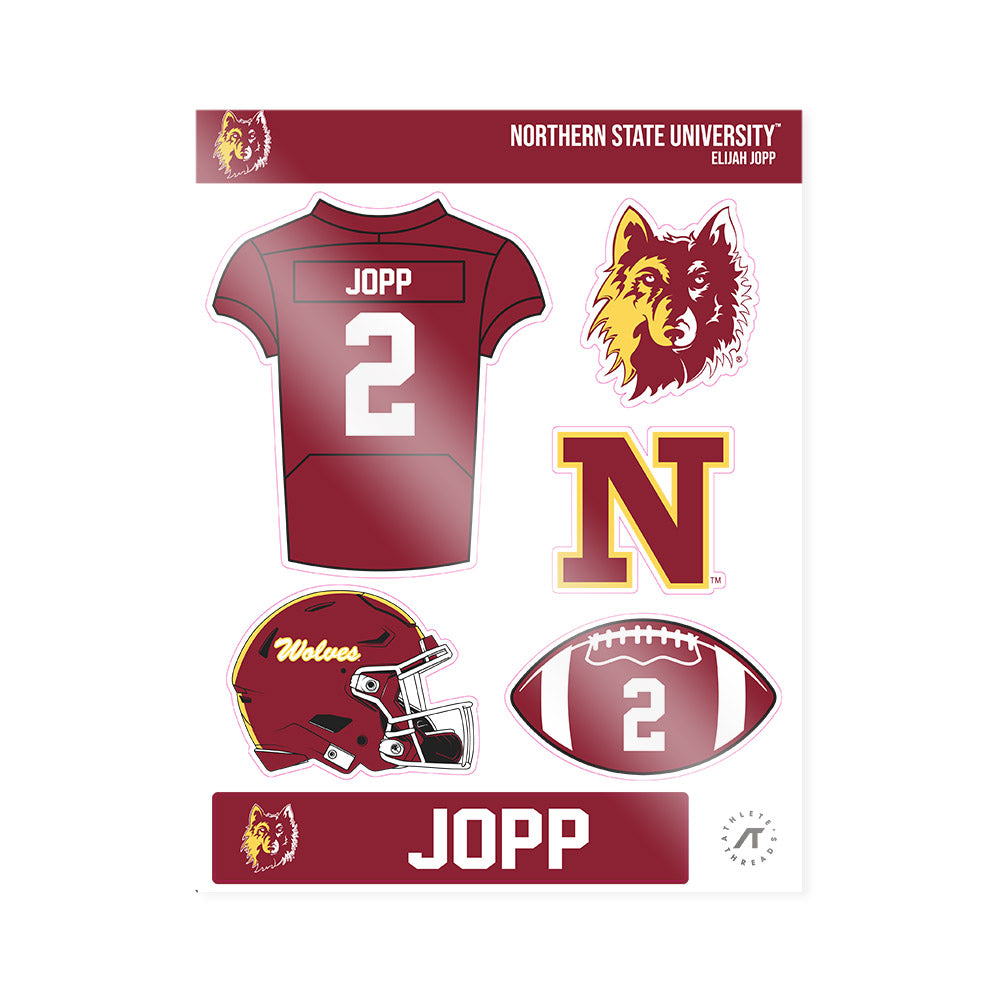 NSU - NCAA Football : Elijah Jopp - Sticker Sheet-0