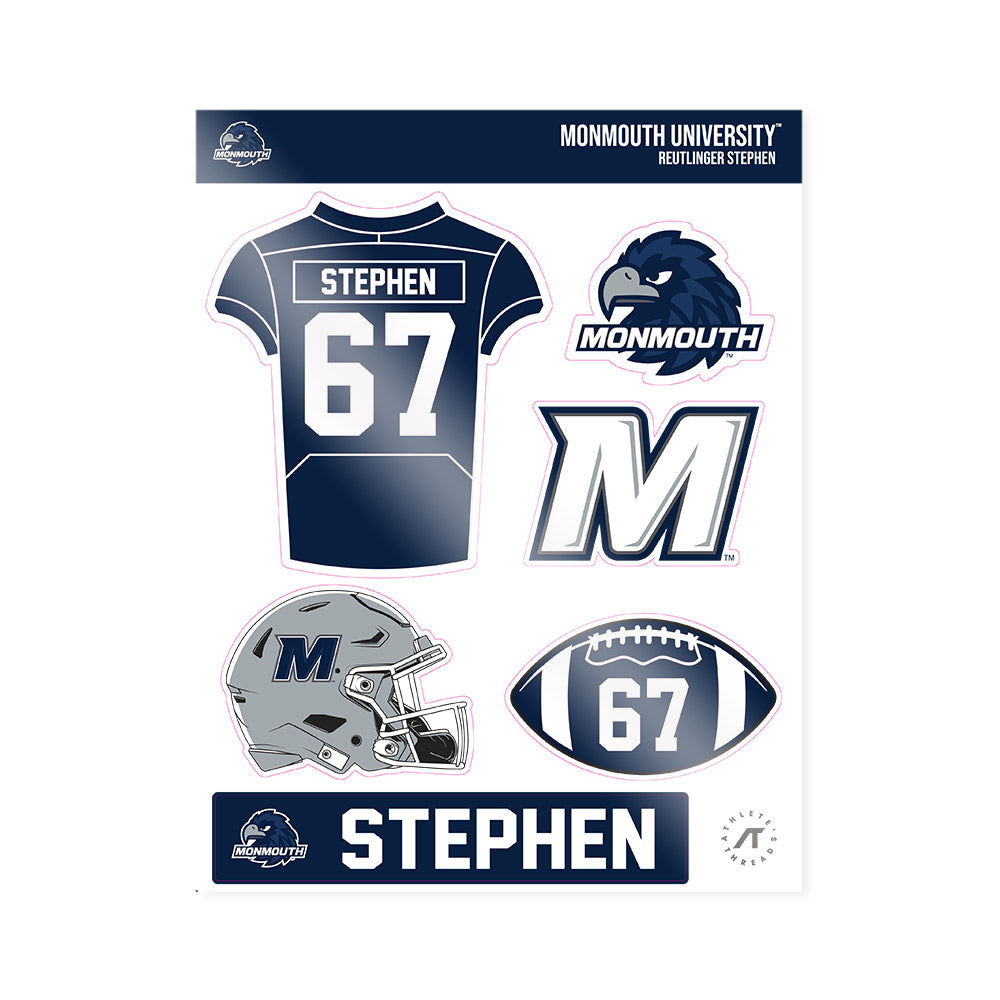 Monmouth - NCAA Football : Reutlinger Stephen - Sticker Sheet-0