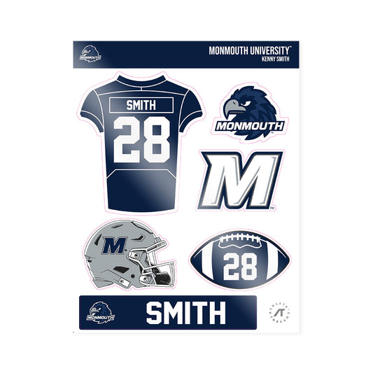 Monmouth - NCAA Football : Kenny Smith - Sticker Sheet-0
