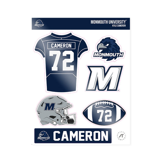 Monmouth - NCAA Football : Kyle Cameron - Sticker Sheet-0