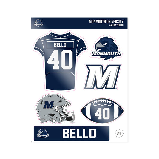 Monmouth - NCAA Football : Anthony Bello - Sticker Sheet-0