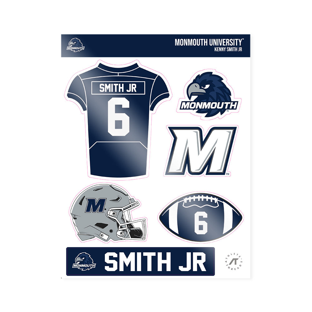 Monmouth - NCAA Football : Kenny Smith Jr - Sticker Sheet-0