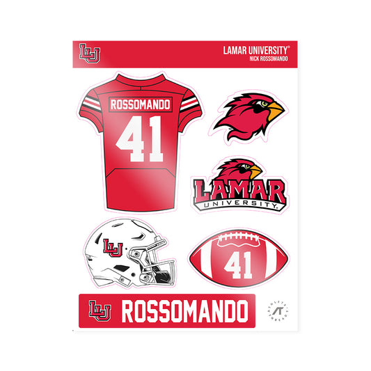 Lamar - NCAA Football : Nick Rossomando - Sticker Sheet-0