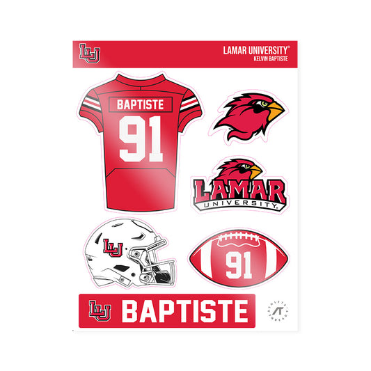 Lamar - NCAA Football : Kelvin Baptiste - Sticker Sheet-0