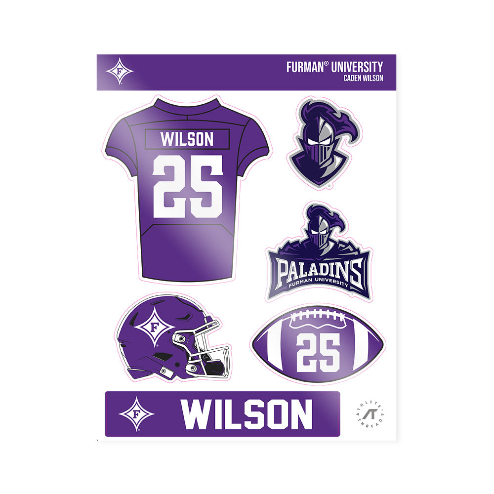 Furman - NCAA Football : Caden Wilson - Sticker Sheet-0