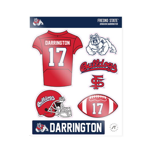 Fresno State - NCAA Football : Jonavon Darrington - Sticker Sheet-0