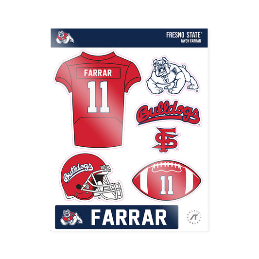 Fresno State - NCAA Football : Jayon Farrar - Sticker Sheet-0