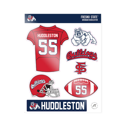 Fresno State - NCAA Football : Brendan Huddleston - Sticker Sheet-0