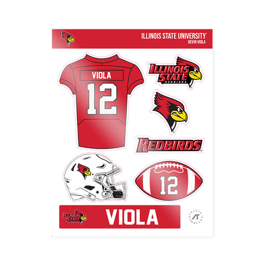 Illinois State - NCAA Football : Devin Viola - Sticker Sheet-0
