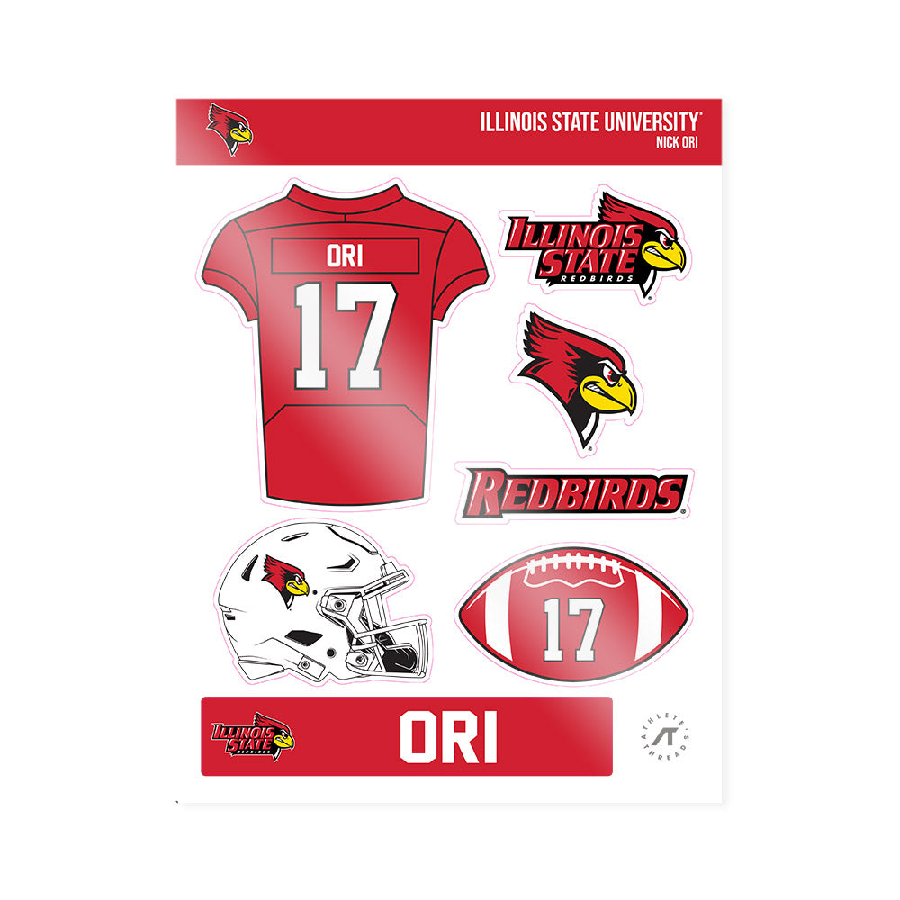 Illinois State - NCAA Football : Nick Ori - Sticker Sheet-0