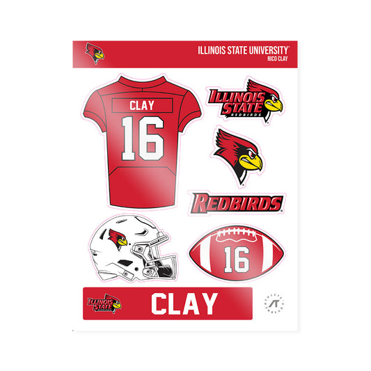 Illinois State - NCAA Football : Rico Clay - Sticker Sheet-0
