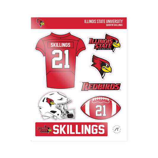 Illinois State - NCAA Football : Quentin Skillings - Sticker Sheet-0